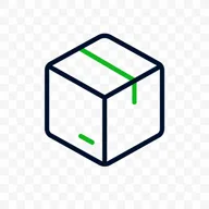 Prepared parcel box icon for marketplace orders and returns